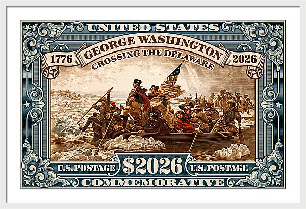 Crossing the Delaware $2026 - Framed Print