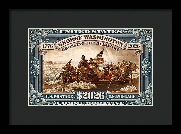 Crossing the Delaware $2026 - Framed Print
