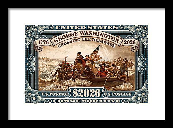 Crossing the Delaware $2026 - Framed Print