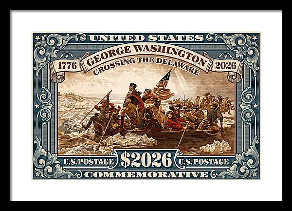 Crossing the Delaware $2026 - Framed Print