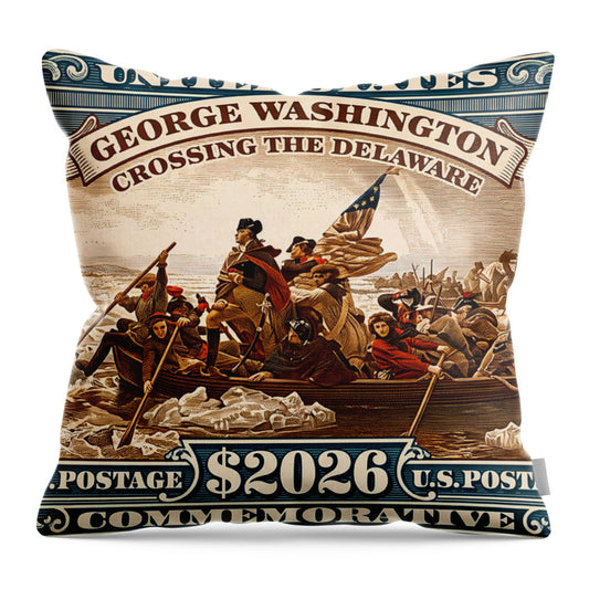 Crossing the Delaware $2026 - Throw Pillow