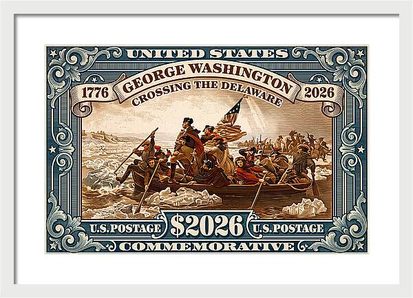 Crossing the Delaware $2026 - Framed Print