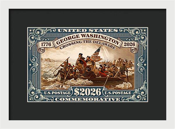 Crossing the Delaware $2026 - Framed Print