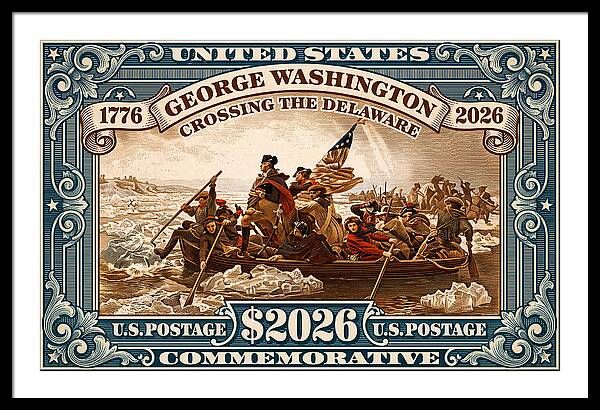 Crossing the Delaware $2026 - Framed Print