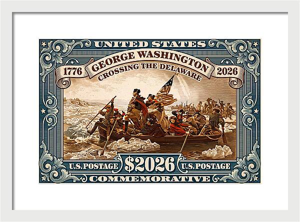 Crossing the Delaware $2026 - Framed Print