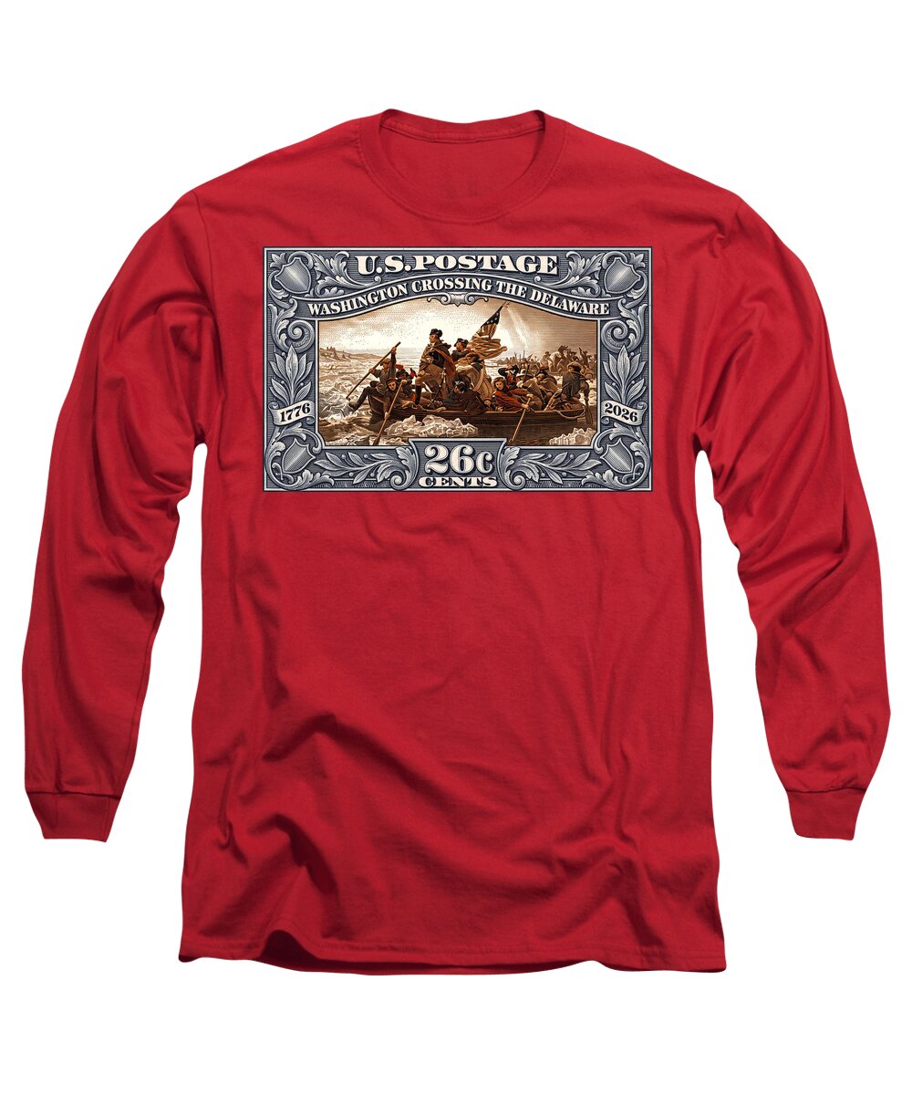 Crossing the Delaware 26c - Long Sleeve T-Shirt