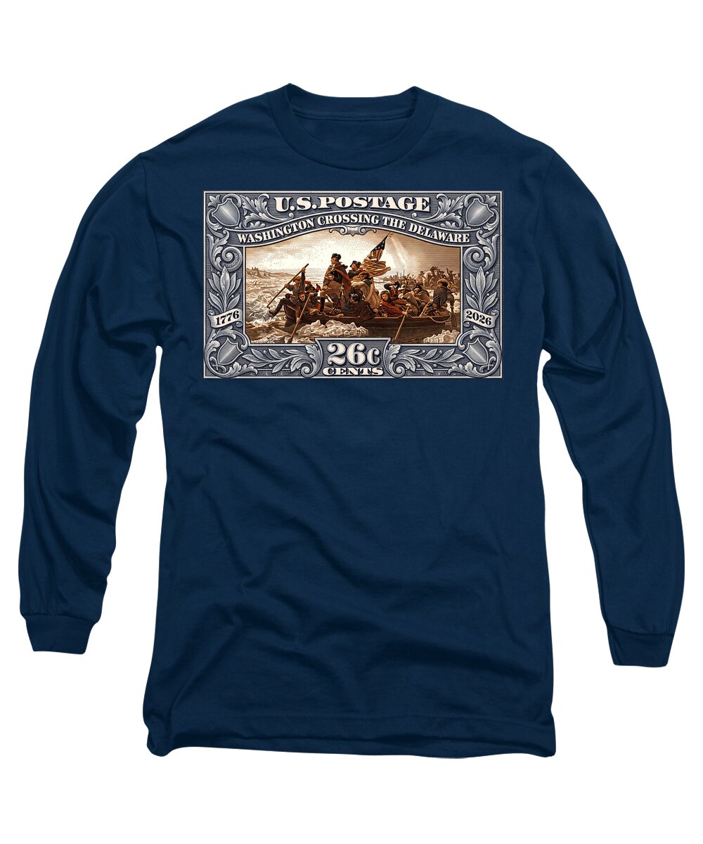 Crossing the Delaware 26c - Long Sleeve T-Shirt