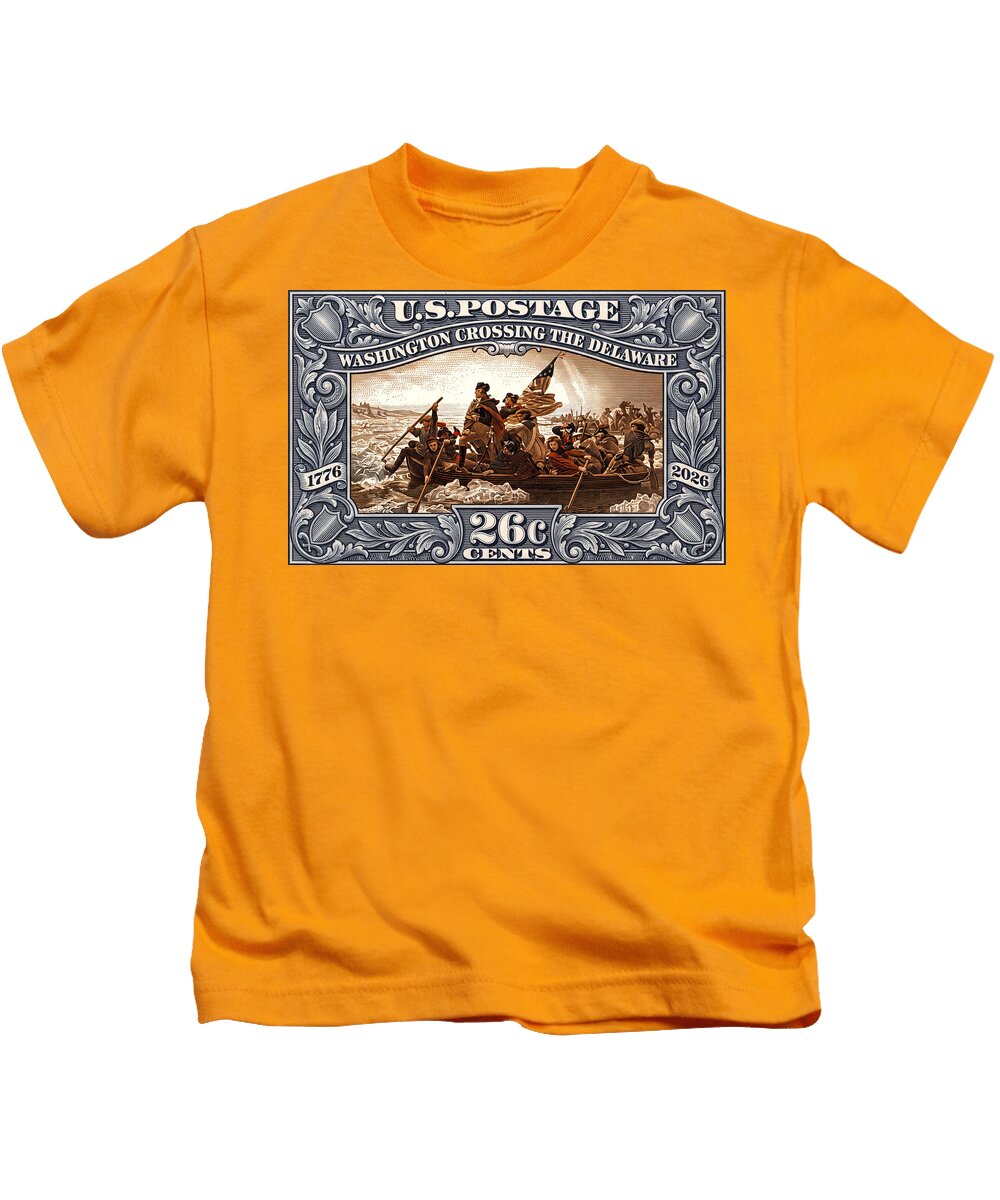 Crossing the Delaware 26c - Kids T-Shirt