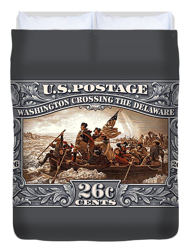 Crossing the Delaware 26c - Duvet Cover