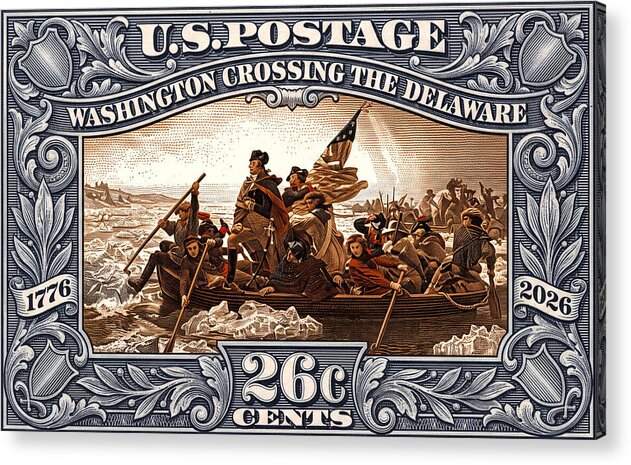 Crossing the Delaware 26c - Acrylic Print