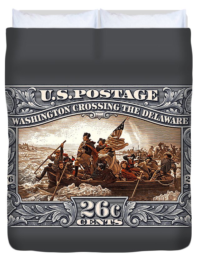 Crossing the Delaware 26c - Duvet Cover