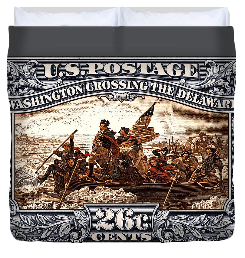 Crossing the Delaware 26c - Duvet Cover