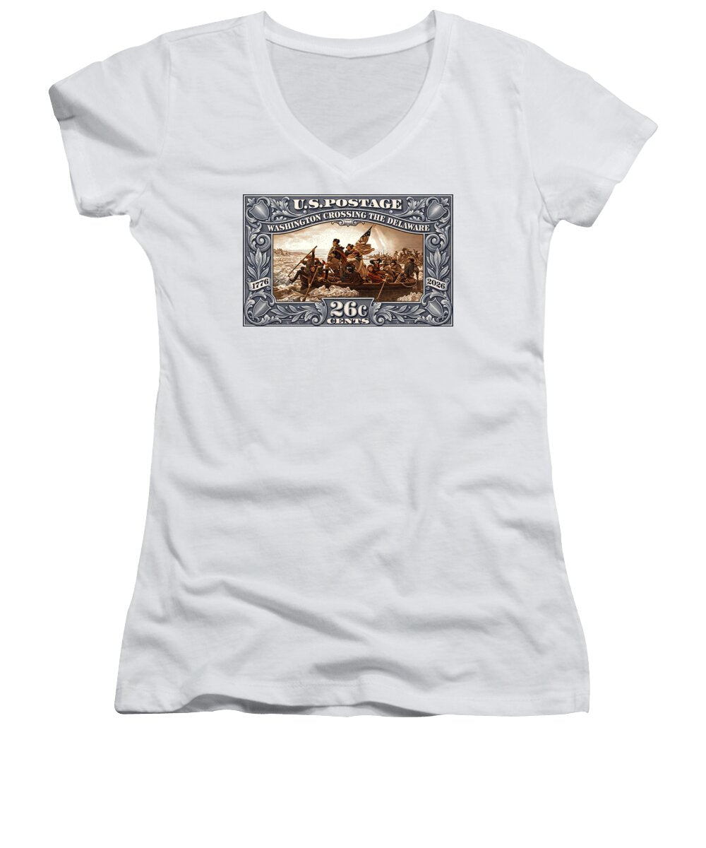 Crossing the Delaware 26c - Women's V-Neck