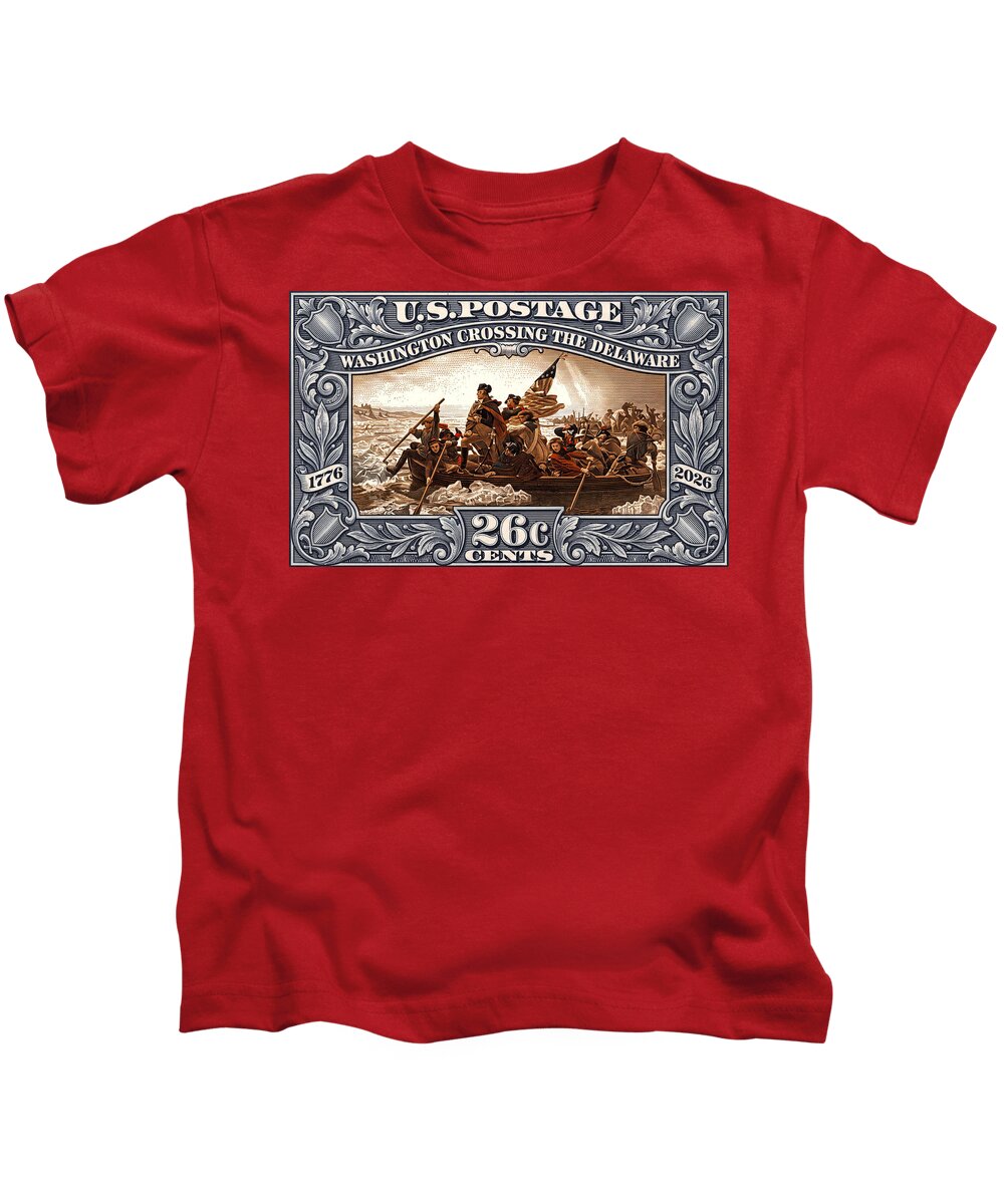 Crossing the Delaware 26c - Kids T-Shirt
