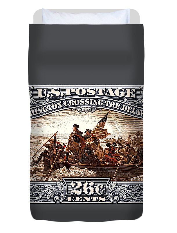 Crossing the Delaware 26c - Duvet Cover
