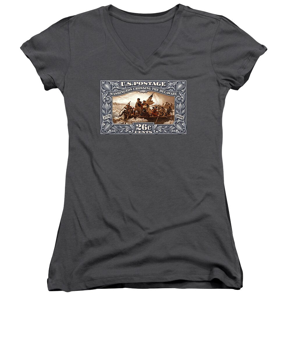 Crossing the Delaware 26c - Women's V-Neck