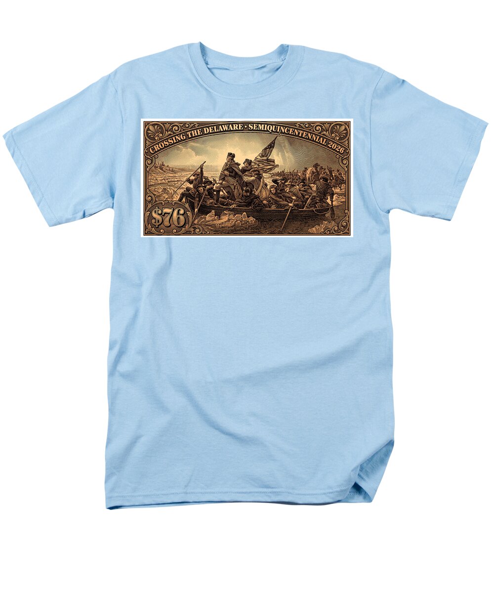 Crossing the Delaware $76 bronze - Men's T-Shirt  (Regular Fit)