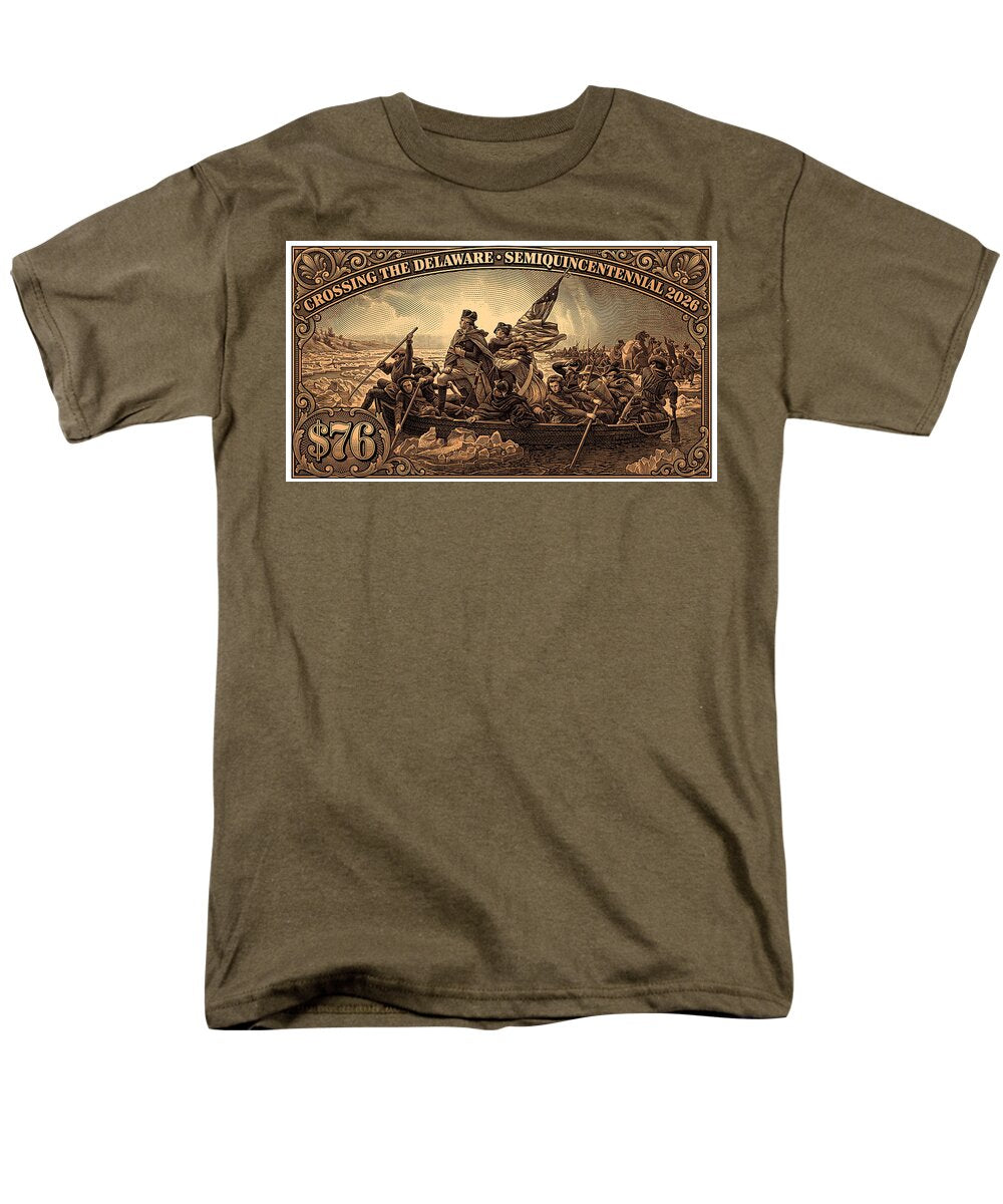 Crossing the Delaware $76 bronze - Men's T-Shirt  (Regular Fit)