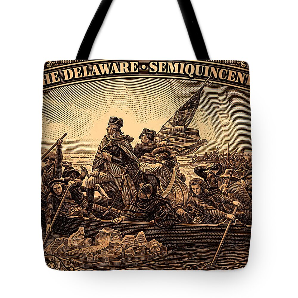 Crossing the Delaware $76 bronze - Tote Bag