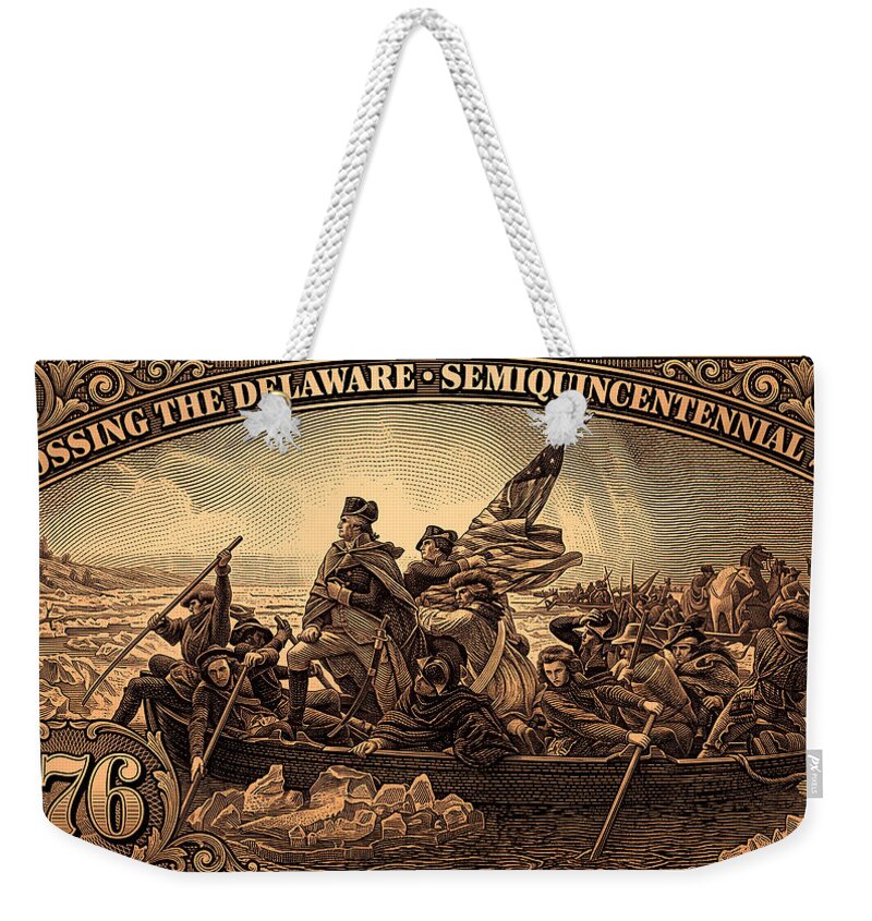 Crossing the Delaware $76 bronze - Weekender Tote Bag