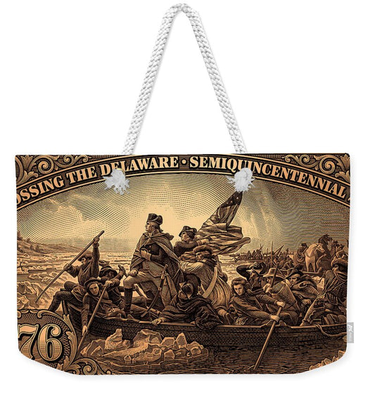 Crossing the Delaware $76 bronze - Weekender Tote Bag