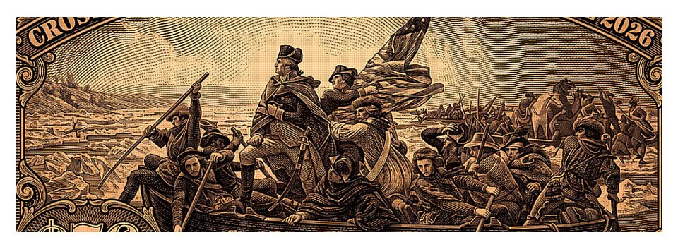 Crossing the Delaware $76 bronze - Yoga Mat