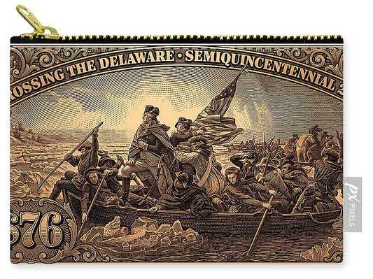 Crossing the Delaware $76 bronze - Zip Pouch