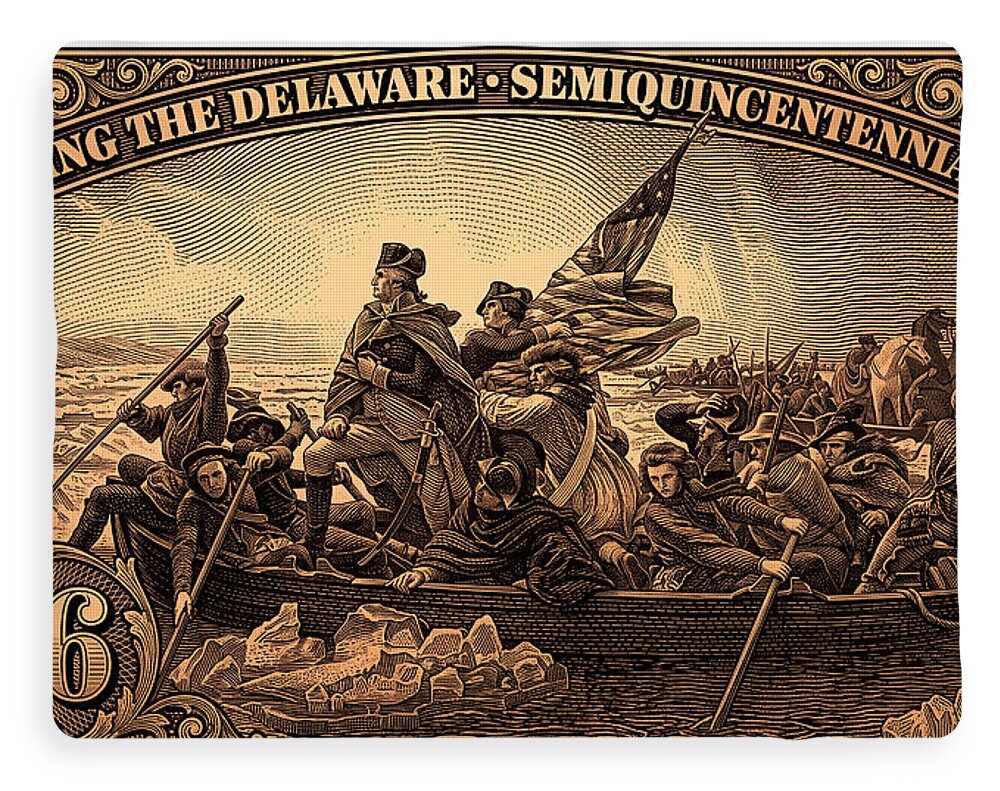 Crossing the Delaware $76 bronze - Blanket