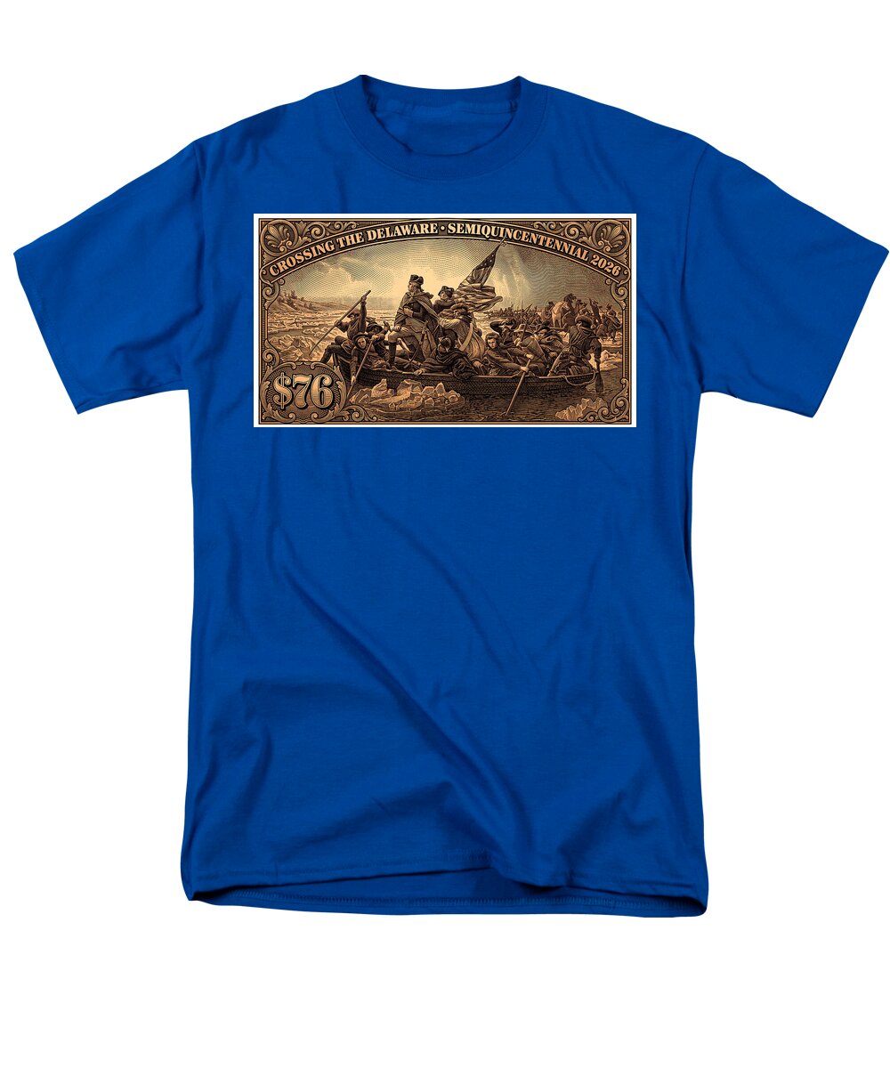 Crossing the Delaware $76 bronze - Men's T-Shirt  (Regular Fit)