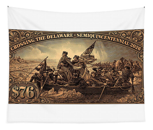 Crossing the Delaware $76 bronze - Tapestry