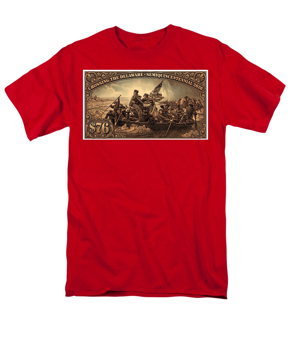 Crossing the Delaware $76 bronze - Men's T-Shirt  (Regular Fit)