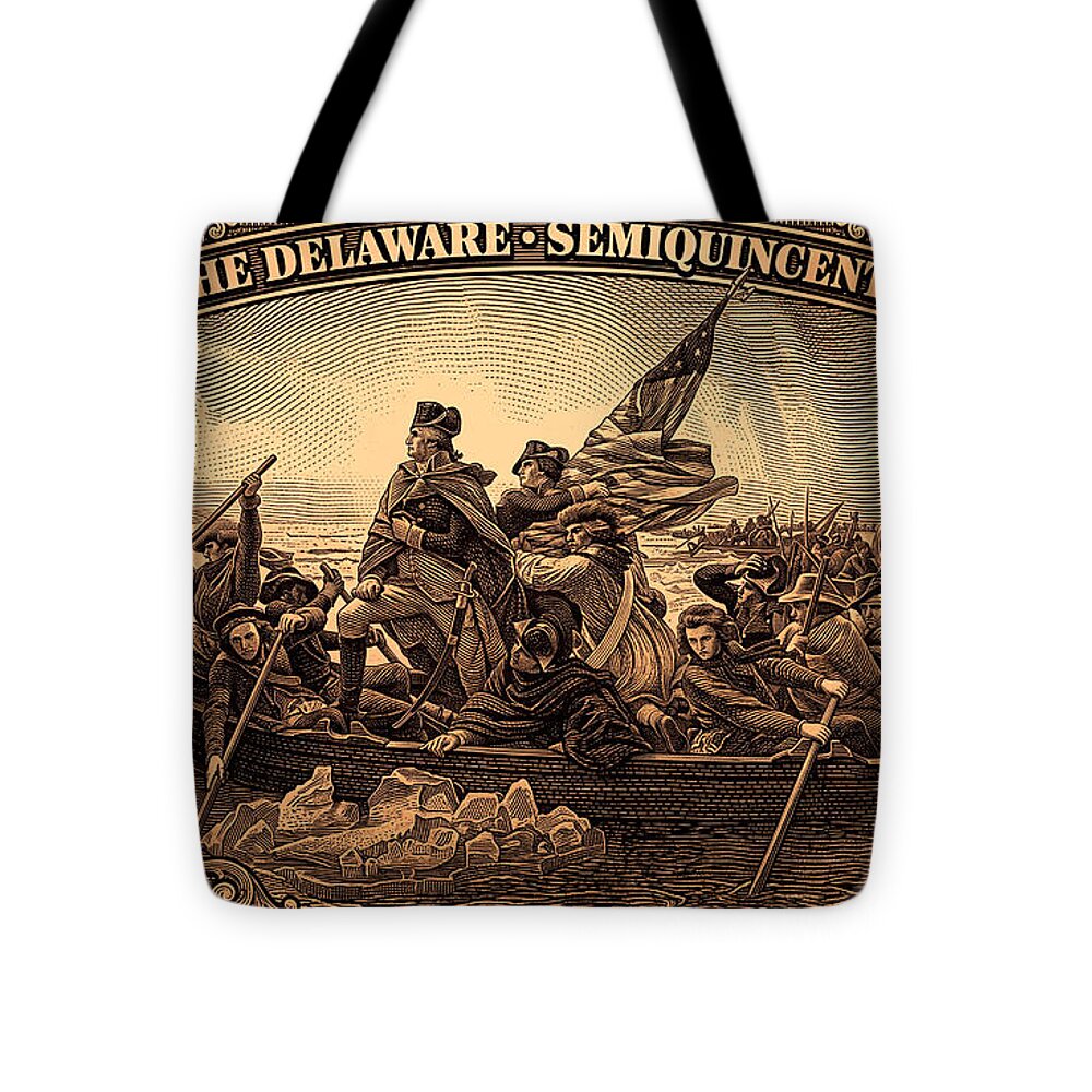 Crossing the Delaware $76 bronze - Tote Bag