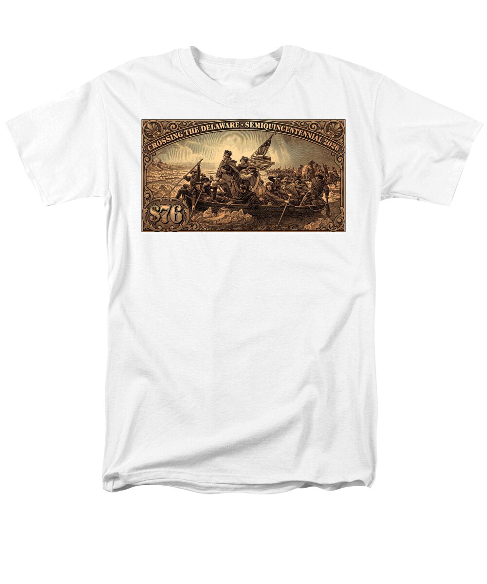 Crossing the Delaware $76 bronze - Men's T-Shirt  (Regular Fit)