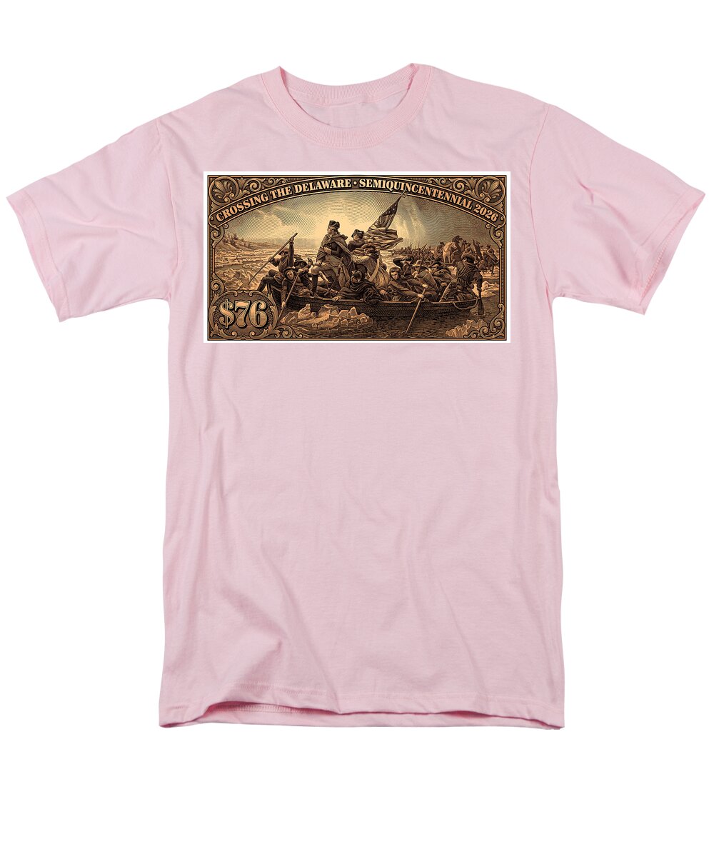 Crossing the Delaware $76 bronze - Men's T-Shirt  (Regular Fit)