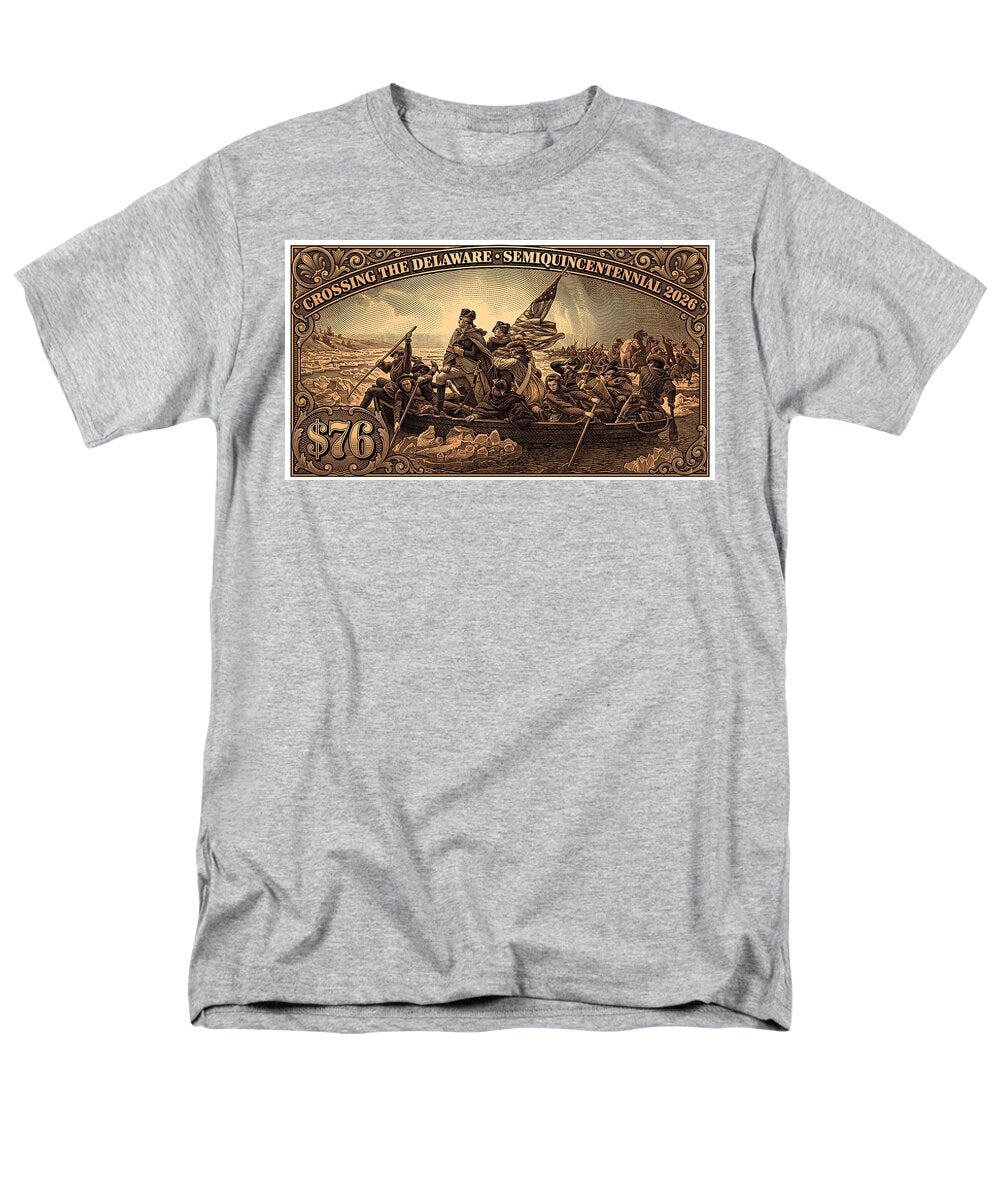 Crossing the Delaware $76 bronze - Men's T-Shirt  (Regular Fit)