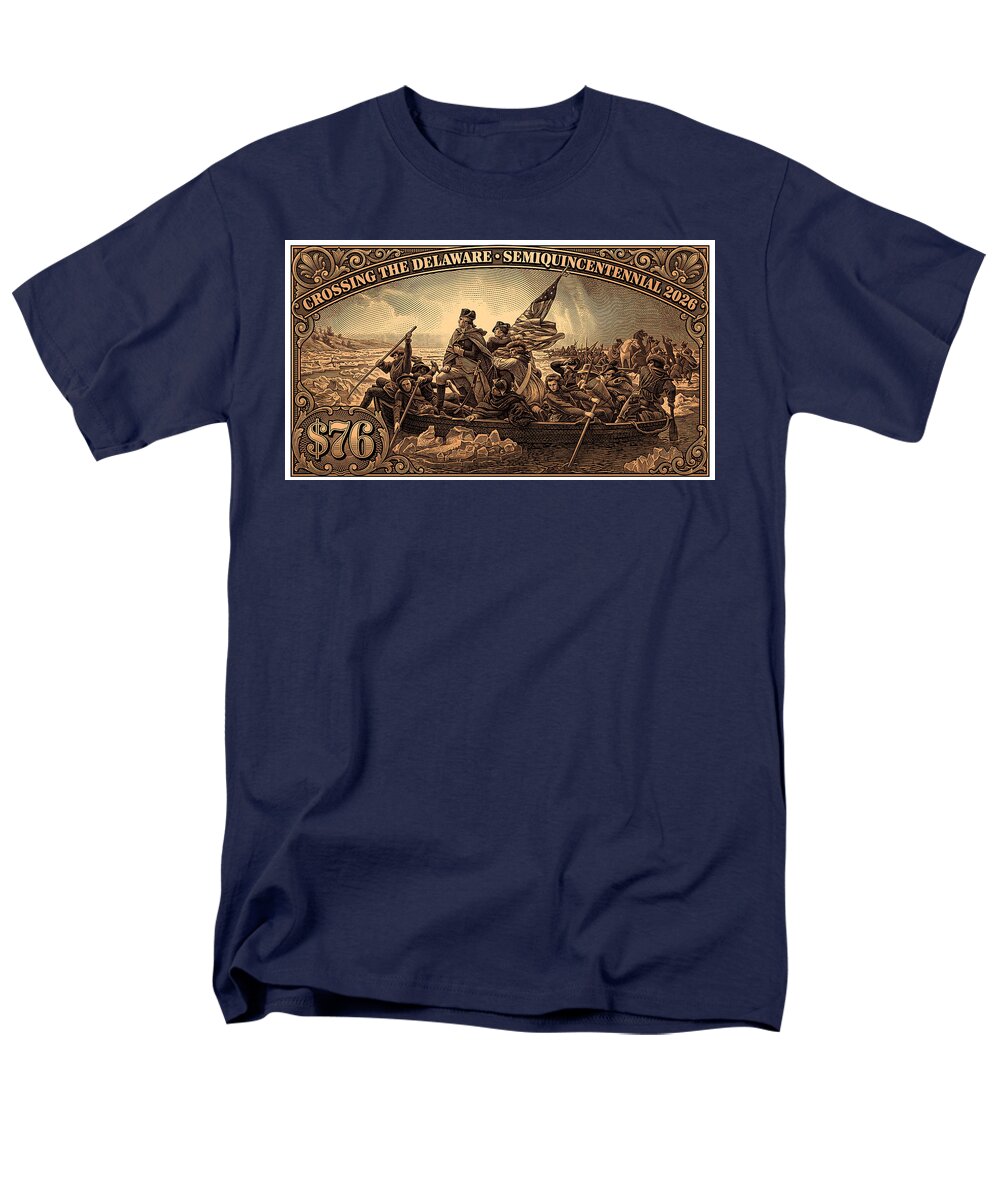 Crossing the Delaware $76 bronze - Men's T-Shirt  (Regular Fit)