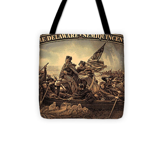 Crossing the Delaware $76 bronze - Tote Bag