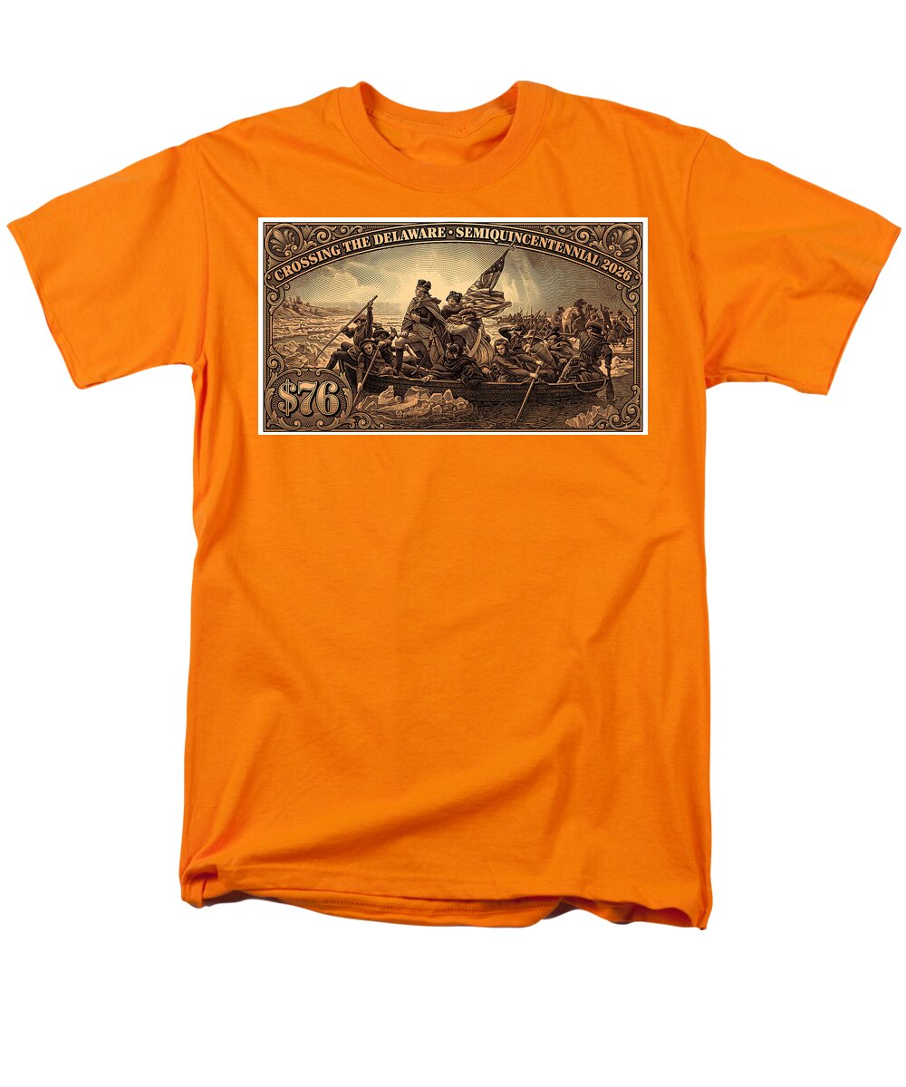 Crossing the Delaware $76 bronze - Men's T-Shirt  (Regular Fit)