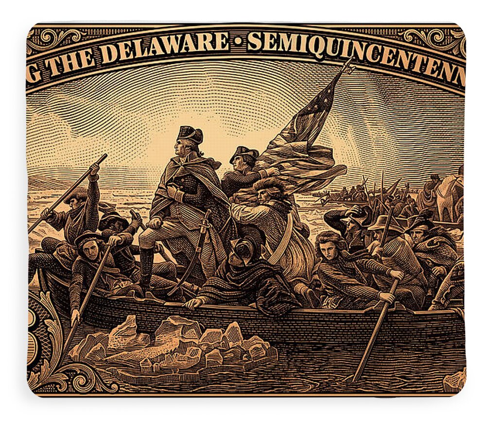 Crossing the Delaware $76 bronze - Blanket