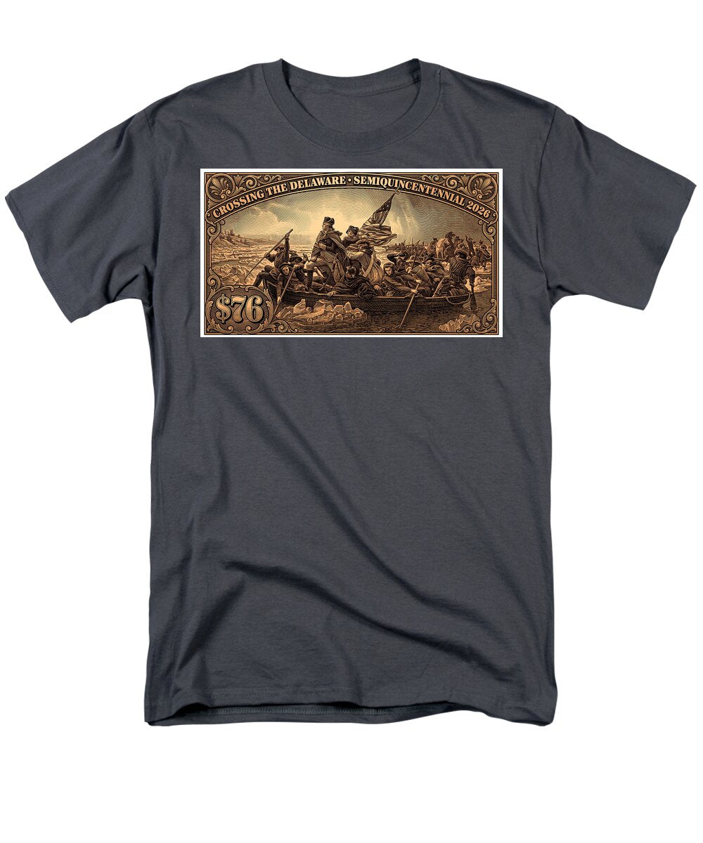Crossing the Delaware $76 bronze - Men's T-Shirt  (Regular Fit)