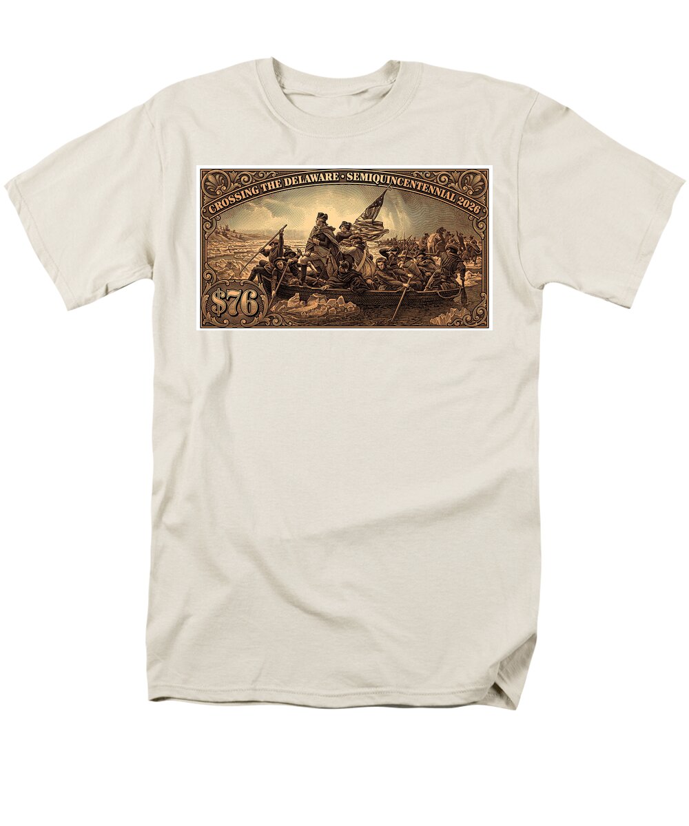 Crossing the Delaware $76 bronze - Men's T-Shirt  (Regular Fit)