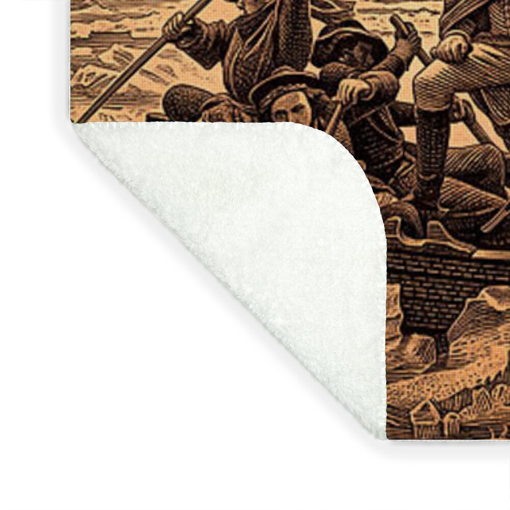 Crossing the Delaware $76 bronze - Blanket