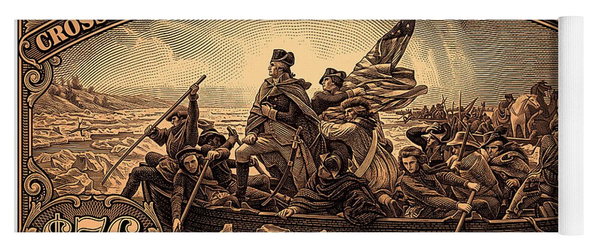Crossing the Delaware $76 bronze - Yoga Mat