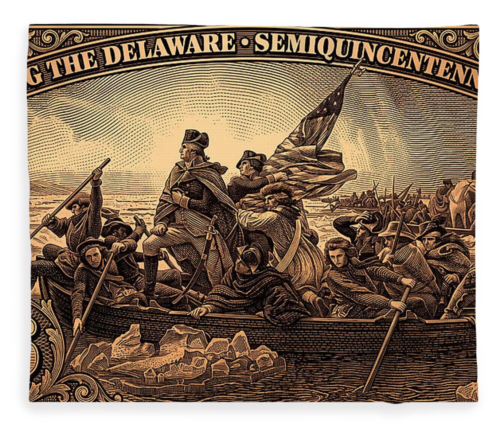 Crossing the Delaware $76 bronze - Blanket