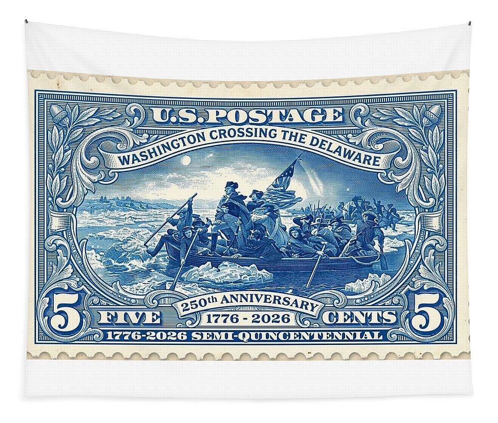 Crossing the Delaware Stamp - Tapestry