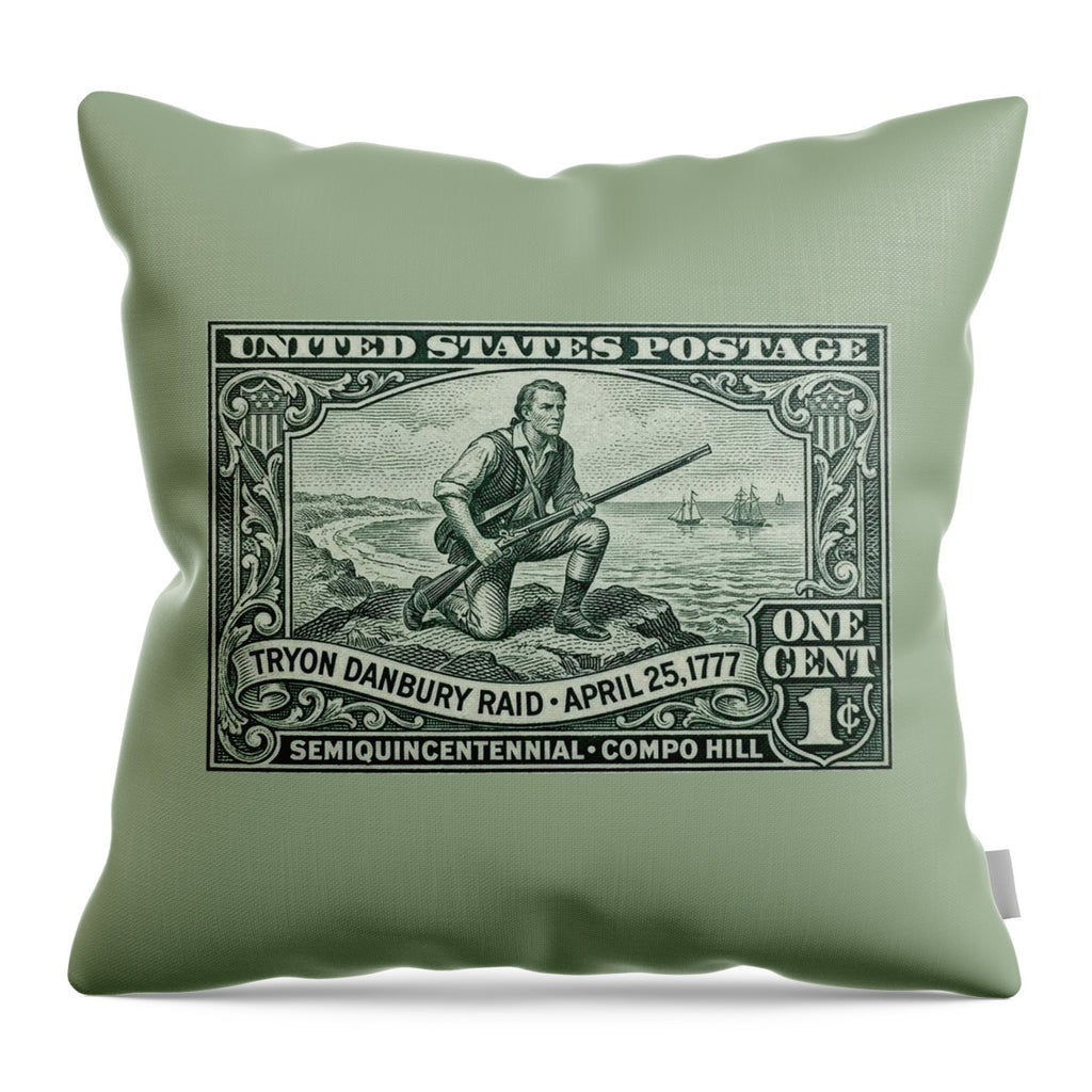 Danbury Raid 1c - Throw Pillow