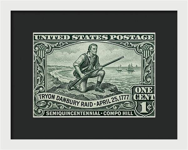 Danbury Raid 1c - Framed Print