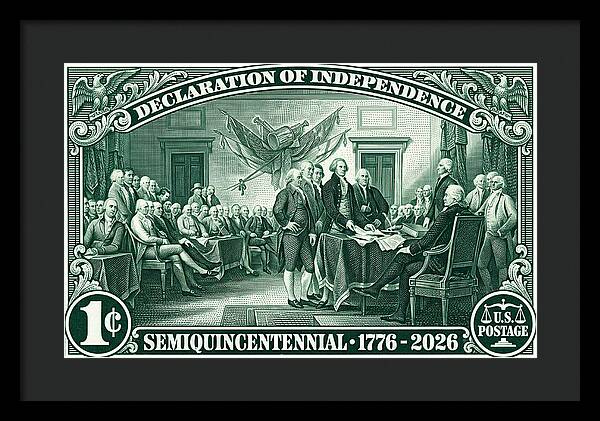 Declaration 1c - Framed Print