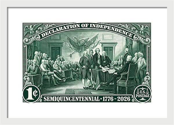 Declaration 1c - Framed Print