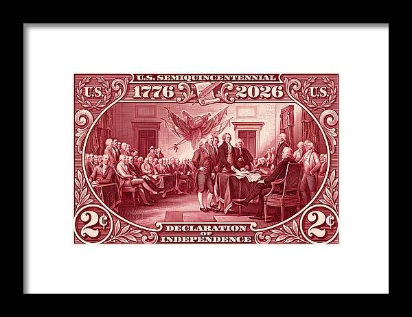 Declaration 2c - Framed Print